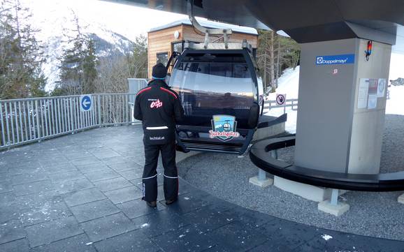 Lechtal: Freundlichkeit der Skigebiete – Freundlichkeit Jöchelspitze – Bach