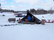 Feuerstelle im Skigebiet Ounasvaara