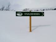 Pistenausschilderung in Beitostølen