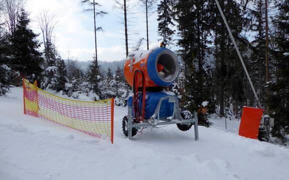 Schneesicherheit Schlesische Beskiden (Beskid Śląski) – Schneesicherheit Szczyrk Mountain Resort