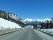Ausfahrt am Trans Canada Highway