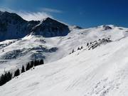 Blick über das Skigebiet Arapahoe Basin
