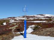 Pistenausschilderung im Skigebiet Norefjell