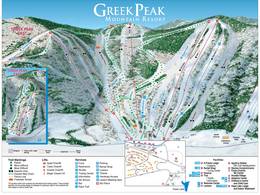 Pistenplan Greek Peak
