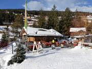 Pauli Hütte an der Talabfahrt nach St. Ulrich