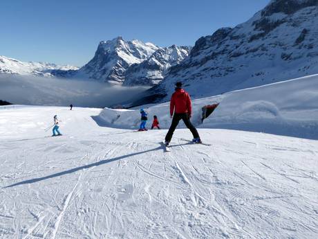 Skigebiete für Anfänger im Lauterbrunnental – Anfänger Kleine Scheidegg/Männlichen – Grindelwald/Wengen