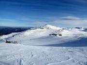 Blick zur Bergstation der Doppelsesselbahn