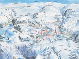 Pistenplan Furedalen Alpin – Kvamskogen