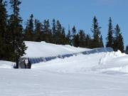 Überdachtes Förderband Skihytta