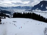 Blick über das Skigebiet Kirchdorf