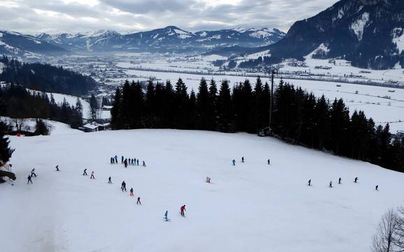 Loferer und Leoganger Steinberge: Größe der Skigebiete – Größe Kirchdorf