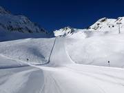 Schwarze Schmugglerpiste an der Weißseejochbahn
