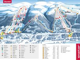 Pistenplan Duved/Tegefjäll