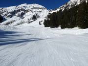 Leichte und breite Piste an der Oberen Karbahn I
