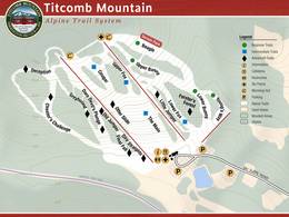 Pistenplan Titcomb Mountain