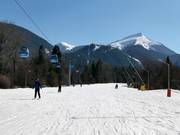 Sehr leichte Talabfahrt Ski road №1