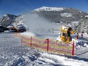 Beschneiungsanlagen im Skigebiet Oberjoch