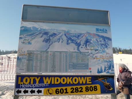 Kleinpolen (Województwo małopolskie): Orientierung in Skigebieten – Orientierung Białka Tatrzańska – Kotelnica/Kaniówka/Bania