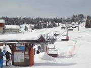 Télésiège des Carrets - 4er Sesselbahn fix geklemmt