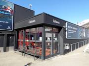 Gepflegter Kassenbereich in Zinal