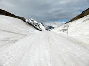 Skipiste auf der Passstraße Col du Tourmalet