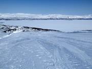 Sehr gut präparierte Piste in Björkliden