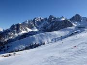 Blick über das Skigebiet Axamer Lizum