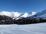 Blick von der Goldseepiste zum Tscheyeck