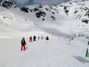 Leichte Pisten an der Mittelstation