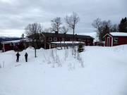 Buustamons Fjällgård mitten im Skigebiet