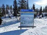 Pistenplan im Skigebiet Levi