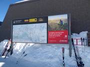 Vorbildliche Informationstafel Sorebois in Zinal