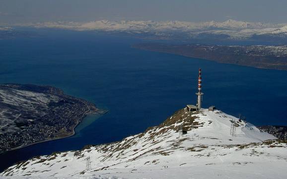Größter Höhenunterschied in Nordnorwegen (Nord-Norge) – Skigebiet Narvikfjellet – Narvik