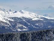 Blick von der Alpe Cermis auf das Skigebiet Alpe Lusia