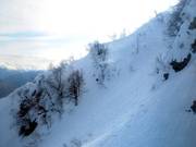 Steep and deep – so präsentiert sich das Gelände oberhalb der 2000 Meter-Marke
