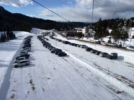 Trient: Anfahrt in Skigebiete und Parken an Skigebieten – Anfahrt, Parken Carezza