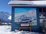 Informationstafel an der Mittelstation