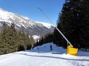 Beschneiung der Talabfahrt