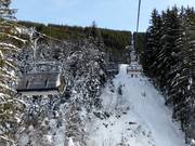 Angertalbahn - 4er Hochgeschwindigkeits-Sesselbahn (kuppelbar) mit Abdeckhauben