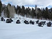 Schneekanonen im Skigebiet Jackson Hole