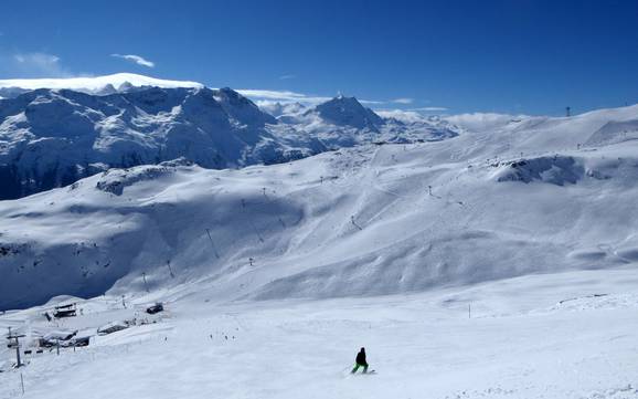Skifahren bei St. Moritz-Dorf