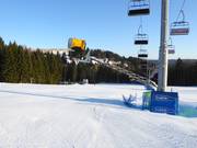 Leistungsstarke Schneekanone in Zieleniec