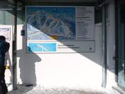 Informationstafel an der Bergstation der Gondelbahn