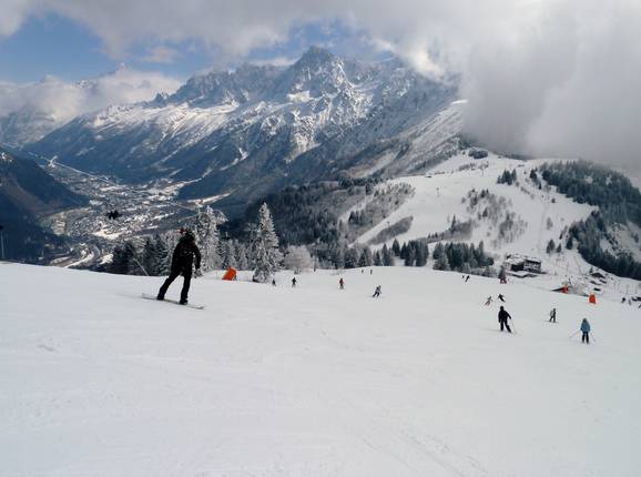 Breite Piste zum Col de Voza