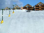 Präparierter Übungshang an der Talstation