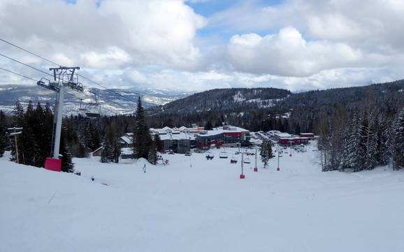 Größter Höhenunterschied im Kootenay Boundary Regional District – Skigebiet Red Mountain Resort – Rossland