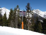Pistenausschilderung am Klausberg