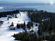 Blick auf die leichte Abfahrt Paradise