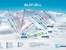 Pistenplan Bláfjöll
