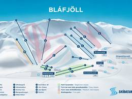 Pistenplan Bláfjöll